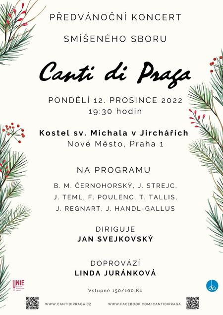 Předvánoční koncert Canti di Praga
